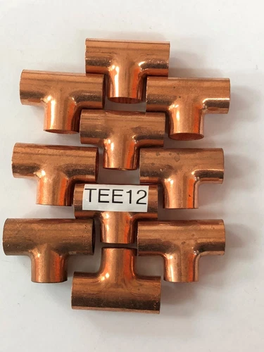 s-l500-132.webp COPPER TEE 1/2" INDUSTRY OD SIZE 10 PC - Image 1