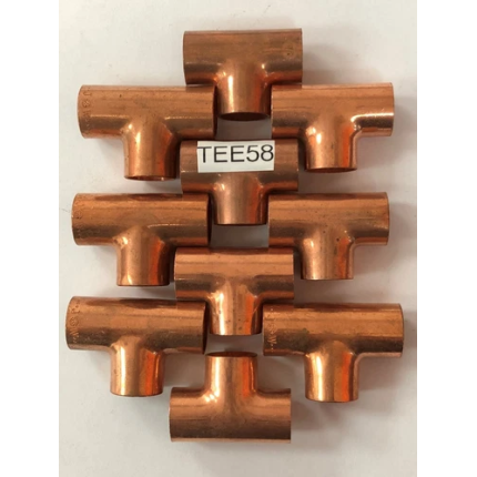 COPPER TEE 5/8" INDUSTRY OD SIZE 10 PC