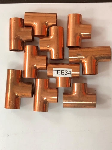 s-l500-140.webp COPPER TEE 3/4" INDUSTRY OD SIZE 10 PC - Image 1
