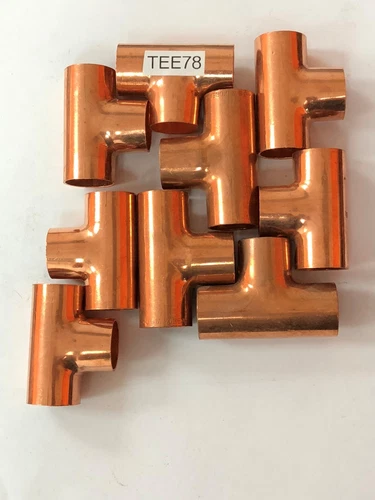 s-l500-147.webp COPPER TEE 7/8" INDUSTRY OD SIZE 10 PC - Image 1