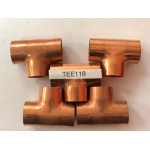 COPPER TEE 1 1/8" INDUSTRY OD SIZE 5 PC