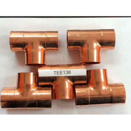 COPPER TEE 1 3/8" INDUSTRY OD SIZE 5 PC
