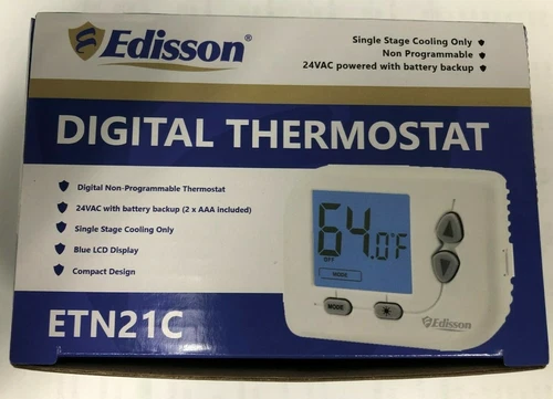 s-l500-269.webp DIGITAL THERMOSTAT, EDISSON 24VAC AND BATTERY BACK UP - Image 1