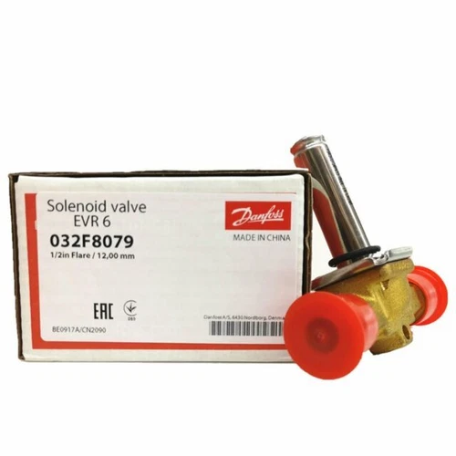 s-l500-330.webp Solenoid Valve Danfoss 1/2"X1/2" Evr6 Flare, Only Body, Normally Closed 032F8079 - Image 1