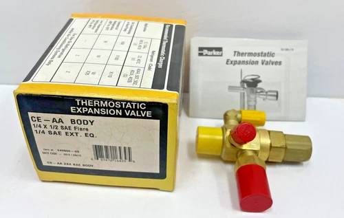 s-l500-387.webp 1/4" X 1/2" THERMOSTATIC EXPANSION VALVE (CE-AA BODY 040500-03) - Image 1