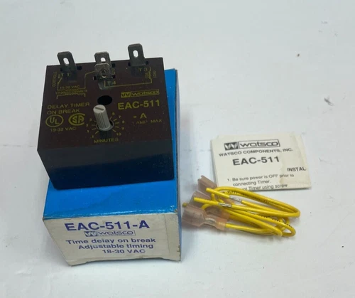 s-l500-448.webp EAC-511-A TIME DELAY ON BREAK ADJUSTABLE TIMING 18-30 VAC - Image 1