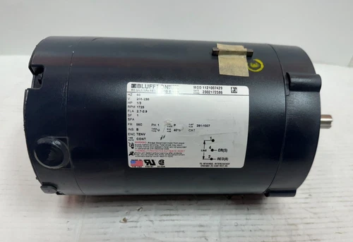 s-l500-489.webp BLUFFTON MOTOR WORKS Model 1121007429 1/3 hp 1729 RPM - Image 1