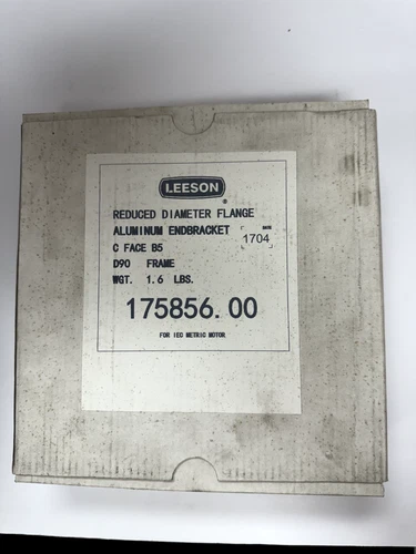s-l500-595.webp NOS Leeson 175855.00 Electric Motor Flange Kit C Face D80 Frame AL W2-RW - Image 1