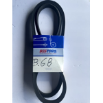BESTORQ Rubber V-Belt, Wrapped, Black, 71" Length x 0.66" Width