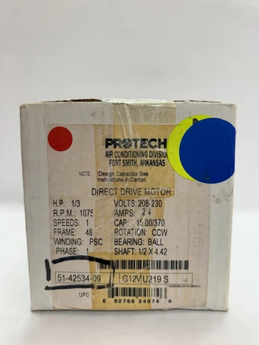 s-l500-745.webp Protech- Ruud, Sure Comfort, Weather King, Condenser Motor - Image 1