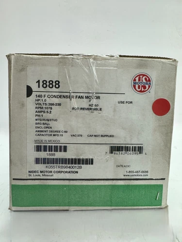 s-l500-752.webp U.S. Motors Permanent Split Capacitor Condenser Fan Motor - Image 1