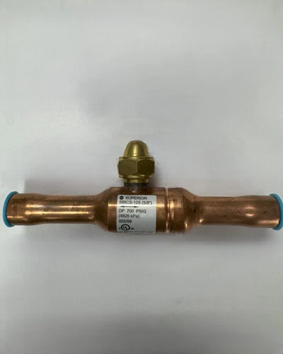 s-l500-822.webp Superior Valve Co. Full Port Refrigeration Ball Valve 5/8" ODS - Image 1