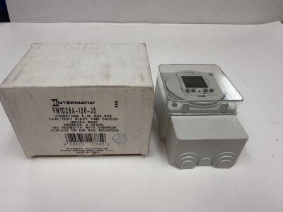 Intermatic FM1D20A-120-JS Electric Time Switch 24HR/7-Day 120V