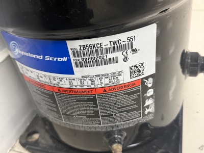 Copeland Scroll Compressor model number ZB56KCE-TWC-551 - Image 2