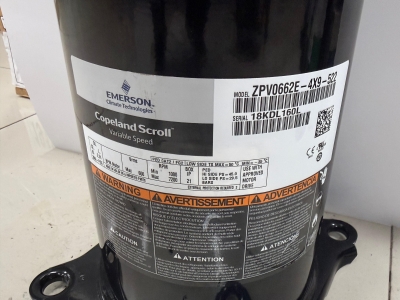 Copeland Scroll variable speed air conditioning compressor, ZPV0662E-4X9-522 - Image 3