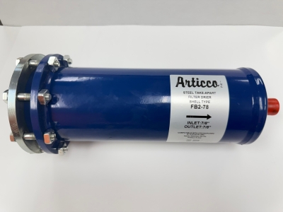 Articco steel take-apart filter drier shell, model number FB2-78
