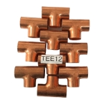 1/2" OD Copper Tee, ACR, Pack of 10