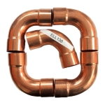 1-3/8" OD Copper Long Radius 90° Elbow, ACR, Pack of 5
