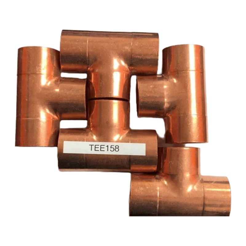 1-5/8" OD Copper Tee, ACR, Pack of 5 1-5/8" OD Copper Tee, ACR, Pack of 5