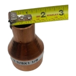 2-5/8" x 1-1/8" OD Copper Reducing Coupling, ACR
