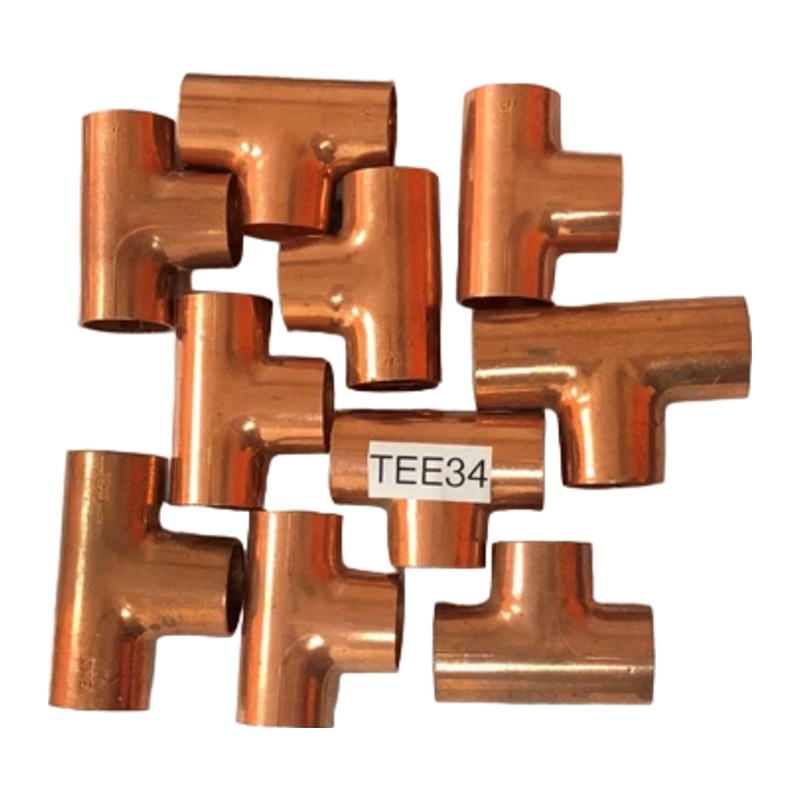 3/4" OD Copper Tee, ACR, Pack of 10 3/4" OD Copper Tee, ACR, Pack of 10