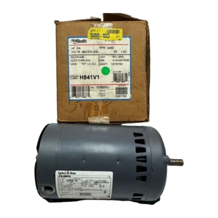 A.O. Smith H841V1 Belt Drive Blower Motor, 3/4 HP, 200-230/460V, 3450 RPM
