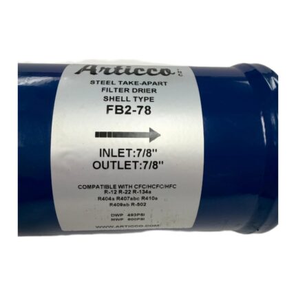 Articco FB2-78 Steel Take-Apart Filter Drier Shell, 7/8" ODF view 2
