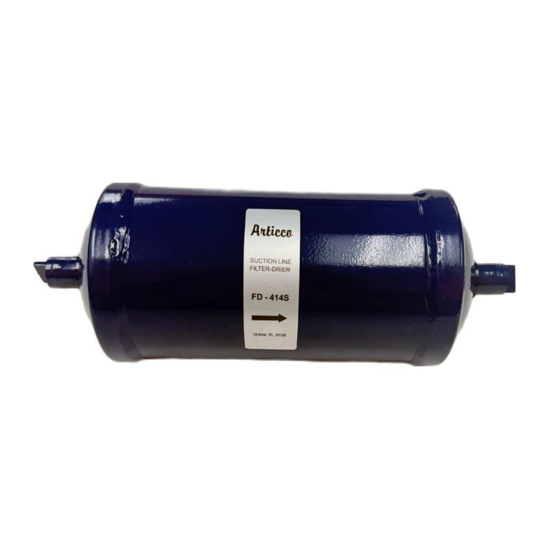 Articco FD-414S Suction Line Filter Drier, 1/2" ODF solder, 41 cu. in. Articco FD-414S Suction Line Filter Drier, 1/2" ODF solder, 41 cu. in.