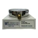 Differential Pressure Gauge, 0 to 100 psi, 1/4" NPT Bottom, 1% Accuracy