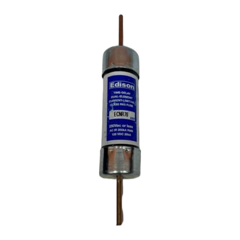 Edison ECNR70 Time Delay Fuse, 70A, 250V, Class RK5 Edison ECNR70 Time Delay Fuse, 70A, 250V, Class RK5