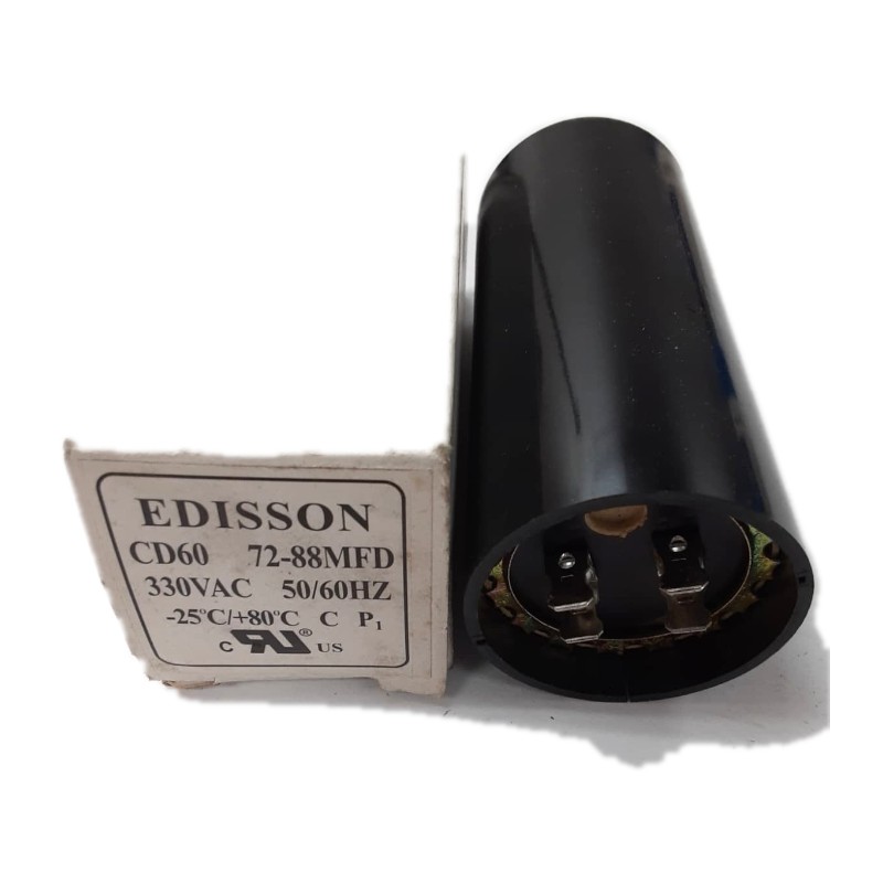 Edisson CD60 72-88MFD Capacitor, 72-88 MFD Edisson CD60 72-88MFD Capacitor, 72-88 MFD