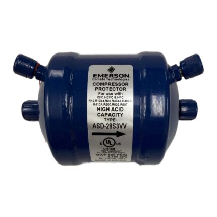 Emerson ASD-28S3-VV Suction Line Filter Drier, 3/8" ODF solder, 28 cu. in. view 2