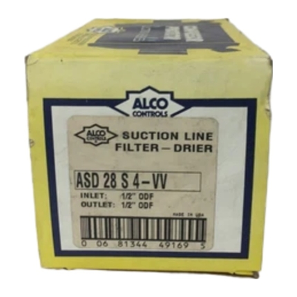 Emerson ASD-28S4-VV Suction Line Filter Drier, 1/2" ODF solder (sweat), 28 cu. in.
