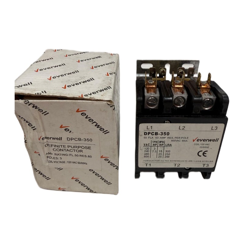 Everwell DPCB-350 Definite Purpose Contactor Everwell DPCB-350 Definite Purpose Contactor