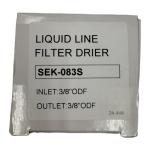 Everwell SEK-083S Liquid Line Filter Drier, 3/8" ODF solder, 8 cu. in.