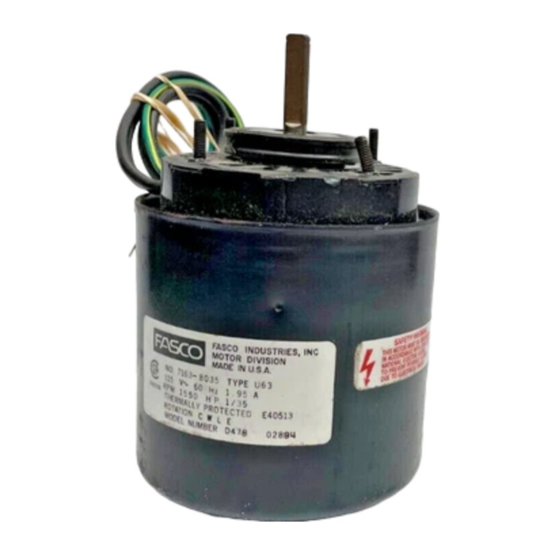 Fasco D478 Shaded Pole Fan Motor, 1/35 HP, 115V, 1550 RPM, 1-Speed Fasco D478 Shaded Pole Fan Motor, 1/35 HP, 115V, 1550 RPM, 1-Speed