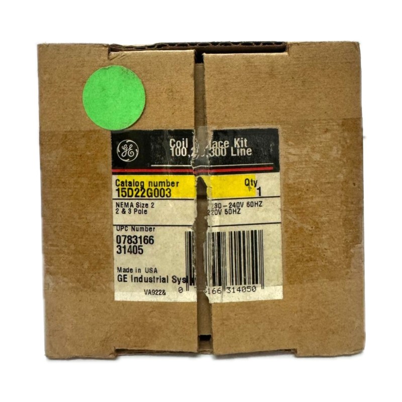 GE 15D22G003 Replacement Coil, NEMA, 220/230-240V AC GE 15D22G003 Replacement Coil, NEMA, 220/230-240V AC