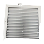 Grille Tech RA1414 Return Air Grille, White Aluminum, 14" x 14"