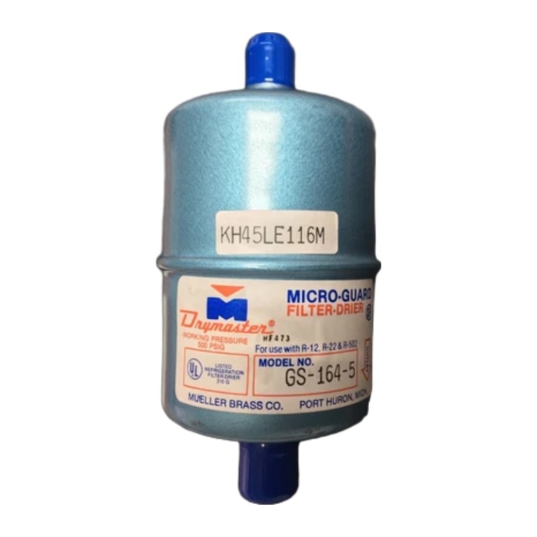 GS-164-5S Liquid Line Filter Drier, 1/2" Sweat Connections