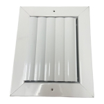 GTI CL1M0806 1-Way Ceiling Supply Register, White, 8" x 6"
