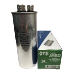 GTS GCR460/5 Dual Run Capacitor, 60+5 MFD (uF), 370/440 VAC, Round