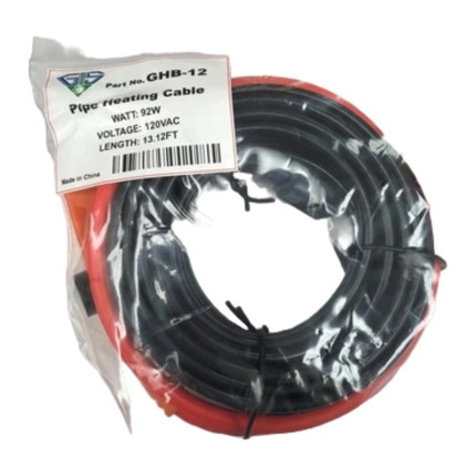 GTS GHB12 Pipe Heating Cable with Built-In Thermostat