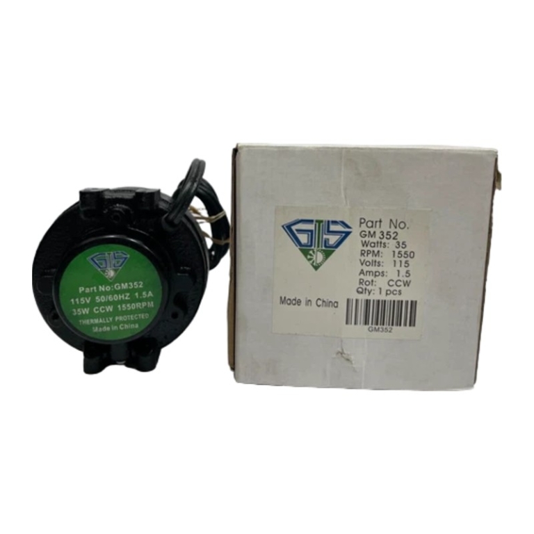 GTS GM 352 Cast Unit Bearing Fan Motor, 35W, 115V