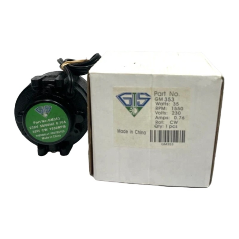 GTS GM 353 Cast Unit Bearing Fan Motor, 35W, 230V
