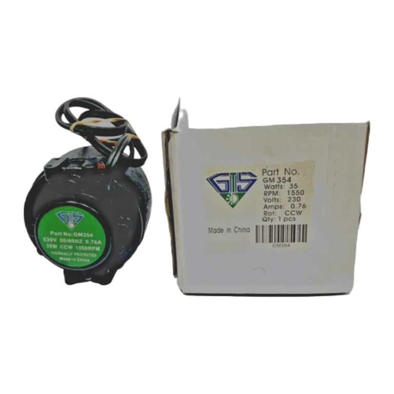 GTS GM 354 Cast Unit Bearing Fan Motor, 50W, 230V
