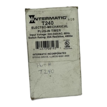 Intermatic T240 Electro-Mechanical Plug-In Timer