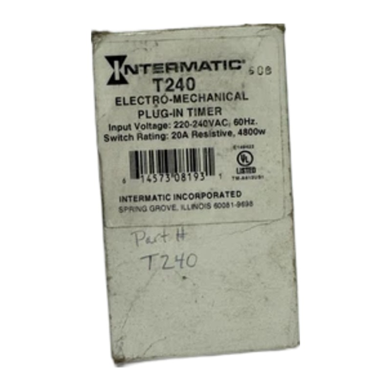 Intermatic T240 Electro-Mechanical Plug-In Timer Intermatic T240 Electro-Mechanical Plug-In Timer