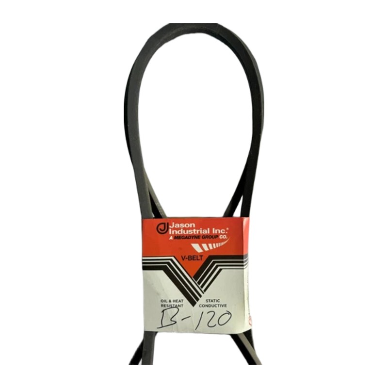 Jason Industrial B120 / 5L1230 V-Belt, 21/32" x 123" Outside Length Jason Industrial B120 / 5L1230 V-Belt, 21/32" x 123" Outside Length