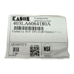 Kason 403LA6064180A Strip Curtain, 41" x 80", Notched Center