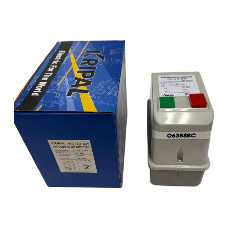 Kripal UKQ-1818 Direct Magnetic Starter, 220V Kripal UKQ-1818 Direct Magnetic Starter, 220V